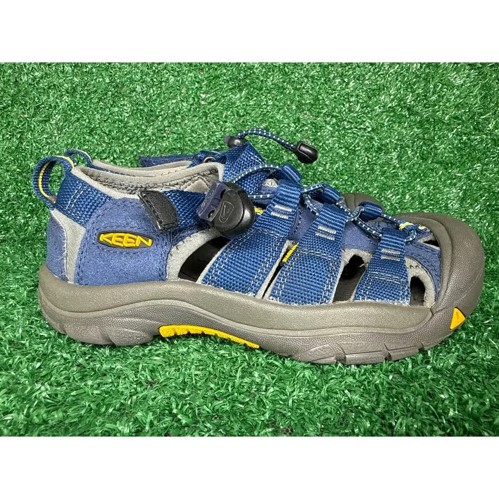 KEEN Newport H2 Kids Sandals Blue Depths Gargoyle Water Hiking Shoes Unisex Sz 1